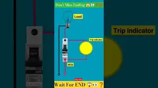 mcb trip indicator / mcb trip indicator wiring #electrical #wiring #electrician #shorts