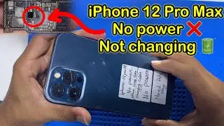 IPhone 12 Pro Max no power not charging repairiPhone 12 Pro Max charging IC replace