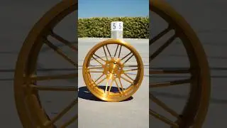 Pro Light in a brushed candy gold finish www.prowheel.com #prowheels #shorts #forgedwheels #forged