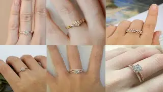 Latest stylist light weight gold and diamond ring Designs ॥ Beautiful diamond ring light weight
