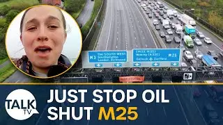Just Stop Oil activists shut down the M25
