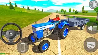 🚜 Tractor Heavy Torque | Village Road Work Ride | Indian Car Map | Indian Bike Driving 3D