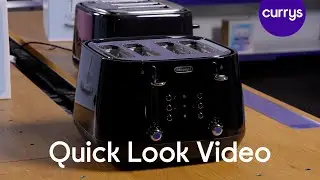 DELONGHI Eclettica CTY4003.BK 4-Slice Toaster - Quick Look
