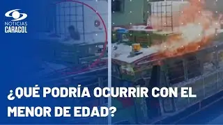 Niño habría provocado incendio de una chiva en San Rafael, Antioquia: quedó en video