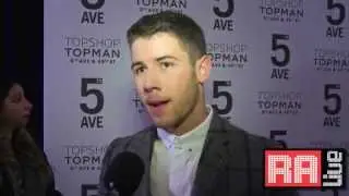 Nick Jonas Talks Fashion & More Red Carpet Interview