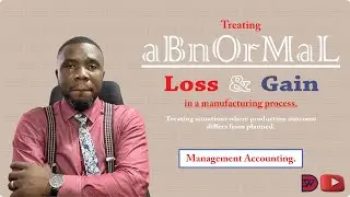 ABNORMAL LOSSES & GAINS - Process Costing
