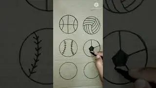 Easy ways to draw sports ball, which is your favourite sport? Do comment 😊