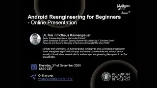 Charla - Android Reengineering for Beginners. MaibornWolff | ETSINF UPV