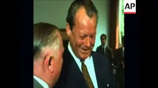 SYND 14/06/70 CHANCELLOR HERR WILLY BRANDT & MRS BRANDT VOTE IN THE WEST GERMAN ELECTIONS