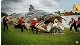 Heroic Rescue Team Saves Mother Swan from a Giant Catfish Attack | Emotional Animal Rescue