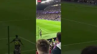 Vinicius Junior being called a monkey by Valladolid fans. Vini Jr continues to suffer racism