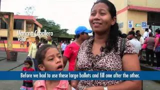 [English subtitles] Electronic voting in Santo Domingo de los Tsáchilas, Ecuador