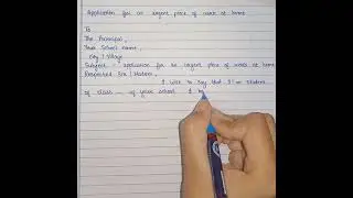 Application for an urgent piece of work #youtubeshorts