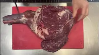 Smoked and pulled venison shoulder