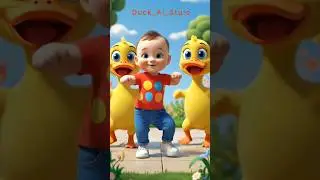 Baby and Duck Dance | Cute Fun Moments #vairalvideo #cute #ducklingspro #cuteduck #babyduck 🦆🦢