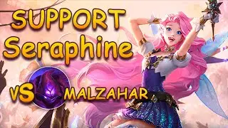 Seraphine vs Malzahar | Support | Full game | League of Legends - patch 13.11