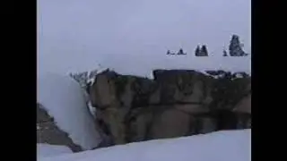 Ben jumps a cliff