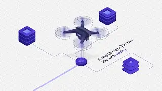 Warehouse Drone Management Animated Isometric Video