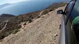 Driving down to Rodopou plateau