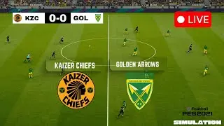 🔴 LIVE : Kaizer Chiefs vs Golden Arrows | Betway Premiership 25/26 | PES 21 SIMULATION