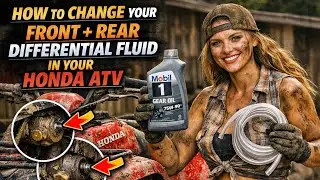 Honda ATV - How to change front and rear differential GEAR OIL