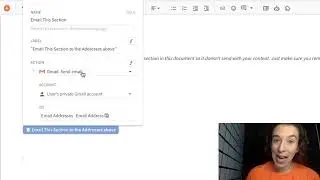 How to email a section of a Coda doc