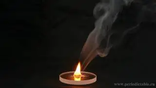 Burning of red phosphorus.