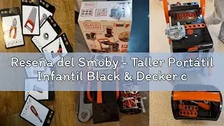 Rese&ntilde;a del Smoby - Taller Port&aacute;til Infantil Black & Decker con Ruedas, 3 en 1, Taller, Trolley, Carr