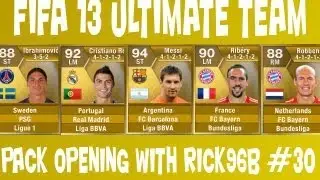 Fifa 13 Ultimate Team Premium Gold Pack Promo 13 Opening #30 in HD w/Rick96B (Commentary)