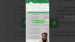 Auto fit row and column in #excel #exceltips #excelshortcuts #autofit #microsoftoffice