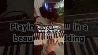 #pov You&rsquo;re playing keyboards 🎹 in a beautiful #wedding venue #keyboardist #weddingsinger #pianist