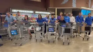 Supermarket Sweep with Brinkoetter Realtors to benefit the WSOY Community Food Drive