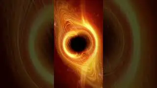 Asking AI how black hole's inside look like #shorts #space