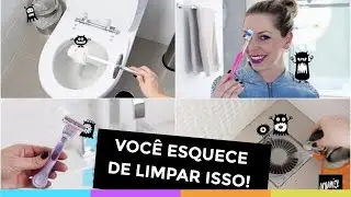 5 ITENS DO BANHEIRO QUE QUASE NINGUÉM LIMPA (MAS DEVERIA!) | Organize sem Frescuras