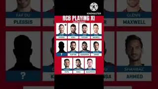 RCB playing 11 for IPL 2023 #rcb #ipl2023 #viratkohli