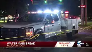 Water main break causes issues in SW Oklahoma City