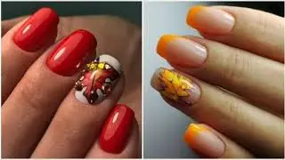 Nails design for October 2019/ Autumn nail designs 2019/ manicure trends designs photo