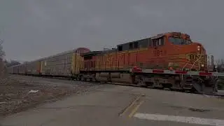 BNSF Freight Train Rumbling Through Plainfield