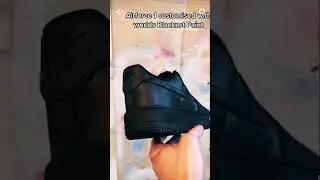 Customized Air Force 1 w/worlds blackest paint