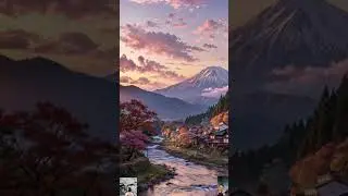 masterpieces, japanese rural atmosphere on mount fuji #scenery #nature