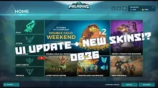 UI UPDATE + NEW SKINS + SHOOTING RANGE OVERHAUL! (Paladins OB36 PTS Footage)