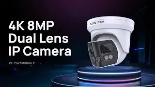 VK-YC2386IRCS-P Wide Angle Security Camera | 4K Panoramic Camera | Full Color/EXIR2.0 Night Vision