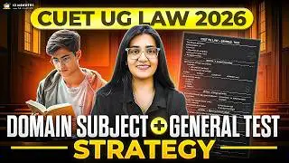 CUET UG 2026 Law Strategy 🏛️ Language, Domain & General Test Roadmap | BHU & Allahabad Univ