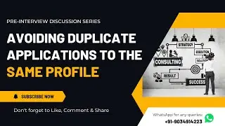 Why you should avoid Duplicate Applications to the same Profile