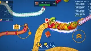 Worms zone very faster killer snake top 10 gaming player #games #wormszone #snakefight