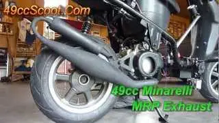Project 49 - MRP Exhaust Sound Clips - 49cc Two-Stroke Chinese Scooter Tuned Pipe