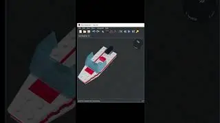 LEO CAD 7 : 1632 Speedboat #shorts #lego #leocad #3d #buildingblocks