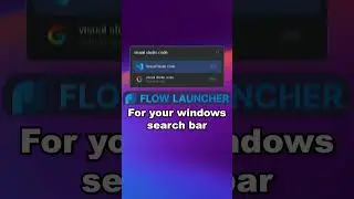 Flow Launcher is the Best FREE Windows productivity app tool #windows #techtips #apps #productivity