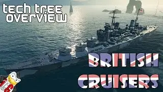 World of Warships - Tech Tree Overview - British Cruisers
