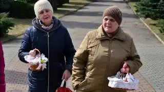 Wielka Sobota - poświęcenie pokarmów w Borkowie